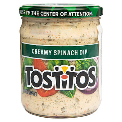 SALSA TOSTITOS CREMA Y ESPINACA 425 2GR SALSA TOSTITOS CREMA Y ESPINACA 425 2GR