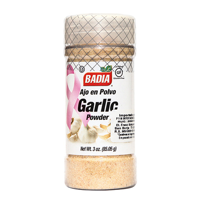 AJO EN POLVO BADIA BOTE 85GR AJO EN POLVO BADIA BOTE 85GR