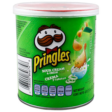 PAPAS PRINGLES CREMA Y CEBOLLA 40 GR PAPAS PRINGLES CREMA Y CEBOLLA 40 GR