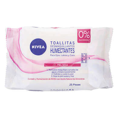 TOALLA DESMAQUILLADORA NIVEA VISAGE 25 U TOALLA DESMAQUILLADORA NIVEA VISAGE 25 U