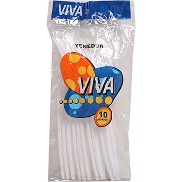 TENEDOR DESECHABLE VIVA 10 UND TENEDOR DESECHABLE VIVA 10 UND