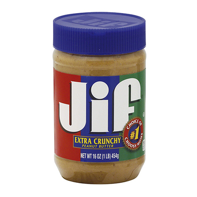 MANTEQUILLA MANI JIF EXTRA CRUNCH 454GR MANTEQUILLA MANI JIF EXTRA CRUNCH 454GR