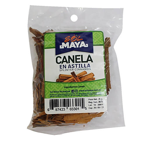 Canela Sol Maya de astilla 25 g Canela Sol Maya de astilla 25 g