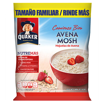 AVENA QUAKER MOSH NUTREMAS 600GR AVENA QUAKER MOSH NUTREMAS 600GR