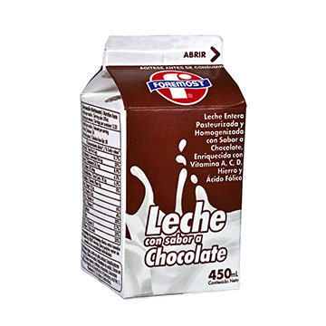 LECHE FOREMOST PASTEURIZ CHOCOLATE 450ML LECHE FOREMOST PASTEURIZ CHOCOLATE 450ML
