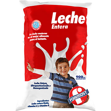 LECHE FOREMOST ENTERA BOLSITA 900 ML LECHE FOREMOST ENTERA BOLSITA 900 ML