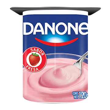 YOGURT DANONE SEMI SOLIDO FRESA 120GR YOGURT DANONE SEMI SOLIDO FRESA 120GR