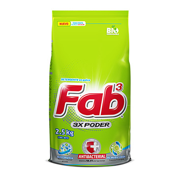 DETERGENTE FAB3 MI MEDIO LIMON 2.5KG DETERGENTE FAB3 MI MEDIO LIMON 2.5KG