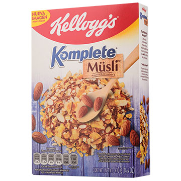 CEREAL KOMPLETE KELLOGGS ALMENDRAS 410GR CEREAL KOMPLETE KELLOGGS ALMENDRAS 410GR