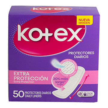 PROTECTOR DIAR KOTEX DAYS LARGOS 50EA PROTECTOR DIAR KOTEX DAYS LARGOS 50EA