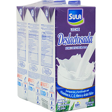 LECHE DESLACTOSADA SEMIDESCREMADA 3PACK LECHE DESLACTOSADA SEMIDESCREMADA 3PACK