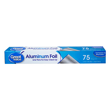 PAPEL GREAT VALUE ALUMINIO 75FT 1EA PAPEL GREAT VALUE ALUMINIO 75FT 1EA