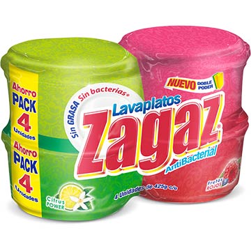 LAVPLATOS ZAGAZ CITRUS Y FROJOS 425G 4PK LAVPLATOS ZAGAZ CITRUS Y FROJOS 425G 4PK