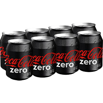 GASEOSA COCA COLA ZER MINI LAT 8P 1896ML GASEOSA COCA COLA ZER MINI LAT 8P 1896ML