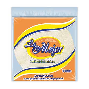 TORTILLA LA MEJOR TRIGO MEDIAN 10U 200GR TORTILLA LA MEJOR TRIGO MEDIAN 10U 200GR