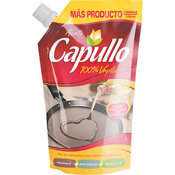 ACEITE CAPULLO VEGETAL DOY PACK 1000 ML ACEITE CAPULLO VEGETAL DOY PACK 1000 ML