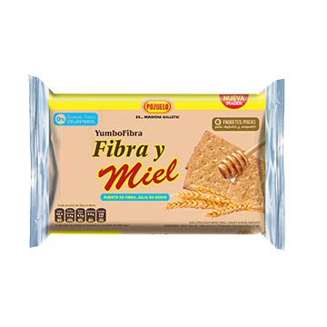 GALLETA POZUELO INTEG FIBRA Y MIEL 180GR GALLETA POZUELO INTEG FIBRA Y MIEL 180GR