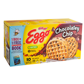 WAFFLE CHOCOLATE CHIP EGGO 348 6GR WAFFLE CHOCOLATE CHIP EGGO 348 6GR