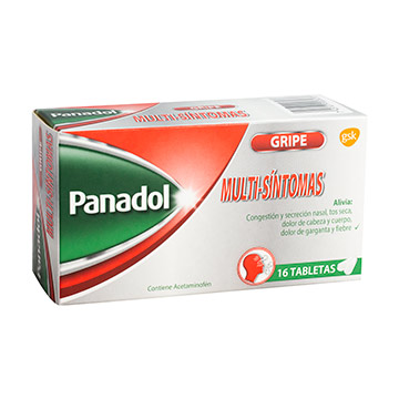 PANADOL MULTISINTOMAS TABLETA X 16 PANADOL MULTISINTOMAS TABLETA X 16