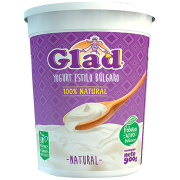 YOGURT GLAD GRIEGO NATURAL 900GR YOGURT GLAD GRIEGO NATURAL 900GR