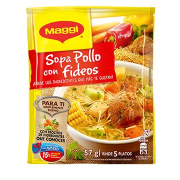 SOPA DE POLLO MAGGI FIDEOS 57 GR SOPA DE POLLO MAGGI FIDEOS 57 GR
