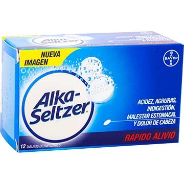 ALKA SELTZER REGULAR 12 TABLETAS ALKA SELTZER REGULAR 12 TABLETAS