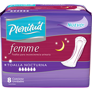 TOALLA NOCTURNA PLENITUD 8 UND TOALLA NOCTURNA PLENITUD 8 UND