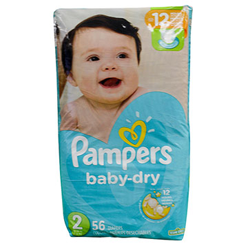 PANAL PAMPERS BABY DRY T2 56 UND PANAL PAMPERS BABY DRY T2 56 UND