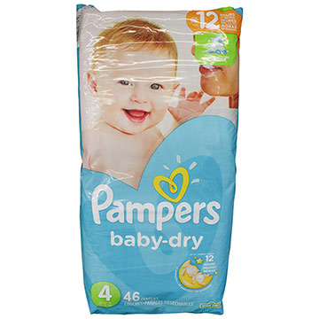 PANAL PAMPERS BABY DRY S4 46 U PANAL PAMPERS BABY DRY S4 46 U