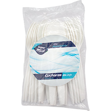 CUCHARA SUPERMAX DESECHABLE BCO 24UDS CUCHARA SUPERMAX DESECHABLE BCO 24UDS