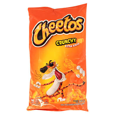 BOQUITAS SABRITAS CHEETOS CRUNCHY 120 GR BOQUITAS SABRITAS CHEETOS CRUNCHY 120 GR