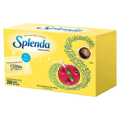 EDULCORANTE SPLENDA CAJAS 200GR EDULCORANTE SPLENDA CAJAS 200GR