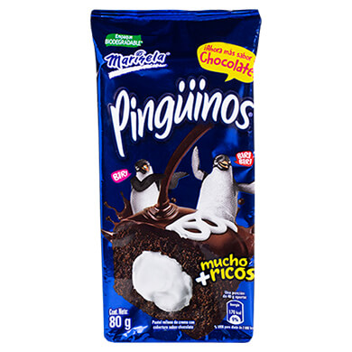 PASTEL MARINELA PINGUINO 80GR 2UN PASTEL MARINELA PINGUINO 80GR 2UN