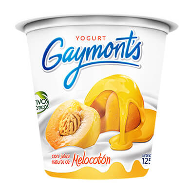 YOGURT GAYMONTS MELOCOTON VASO 125GR YOGURT GAYMONTS MELOCOTON VASO 125GR