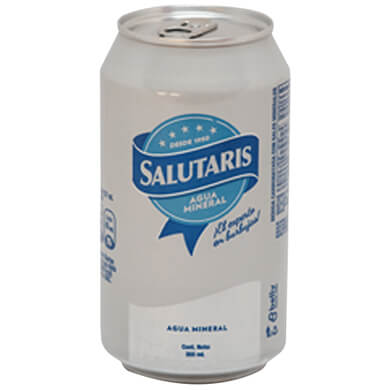 AGUA MINERAL SALUTARIS LATA 355 ML AGUA MINERAL SALUTARIS LATA 355 ML