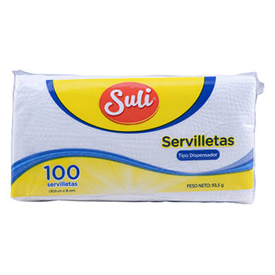 Servilleta Suli blanca 100 unidades Servilleta Suli blanca 100 unidades