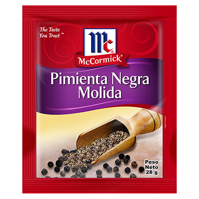 ESPECIAS MCCORMICK PIMIENTA NEGRA 28GR ESPECIAS MCCORMICK PIMIENTA NEGRA 28GR