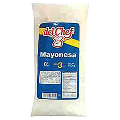 MAYONESA DEL CHEFF POUCH 400GR MAYONESA DEL CHEFF POUCH 400GR
