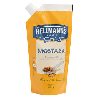 MOSTAZA HELLMANNS DOY PACK 200GR MOSTAZA HELLMANNS DOY PACK 200GR
