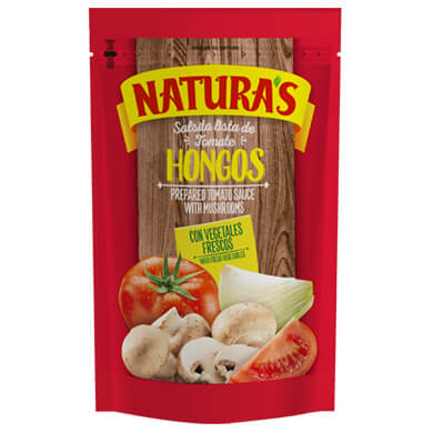 NATURAS SALSA TOMATE HONGOS 210GR NATURAS SALSA TOMATE HONGOS 210GR