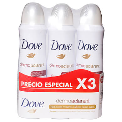 DESODORANTE DOVE SPRAY FEMENINO DERMO 3PK 150ML DESODORANTE DOVE SPRAY FEMENINO DERMO 3PK 150ML