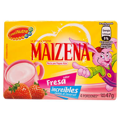 FECULA MAIZENA DE MAIZ SABOR FRESA 50GR FECULA MAIZENA DE MAIZ SABOR FRESA 50GR