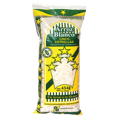 ARROZ BLANCO CINCO ESTRELLAS 2PACK 908GR ARROZ BLANCO CINCO ESTRELLAS 2PACK 908GR
