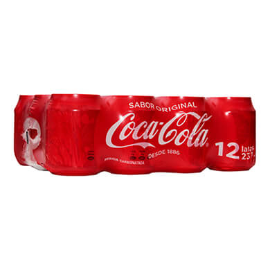 GASEOSA COCA COLA MINI LATA 12 PK 2844ML GASEOSA COCA COLA MINI LATA 12 PK 2844ML