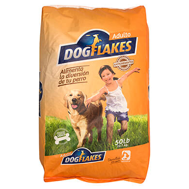 Alimento Dog Flakes perro adulto pollo 50 libras Alimento Dog Flakes perro adulto pollo 50 libras
