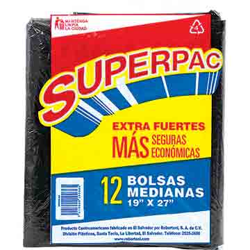 BOLSA BAS ROBERTONI NEGRA CAJ 12U MED BOLSA BAS ROBERTONI NEGRA CAJ 12U MED