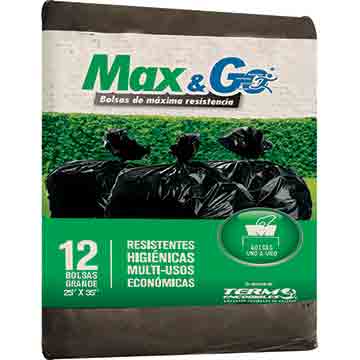 BOLSA BAS MAXNGO NEGRA ROLL GDE 12U BOLSA BAS MAXNGO NEGRA ROLL GDE 12U