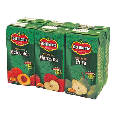 NECTAR DEL MONTE SIX PACK SURTIDO 200 ML NECTAR DEL MONTE SIX PACK SURTIDO 200 ML