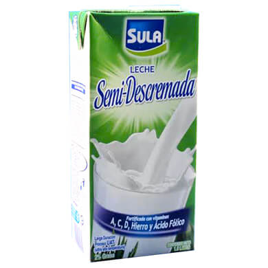 LECHE SULA SEMI DESCREMADA UHT 1000ML LECHE SULA SEMI DESCREMADA UHT 1000ML