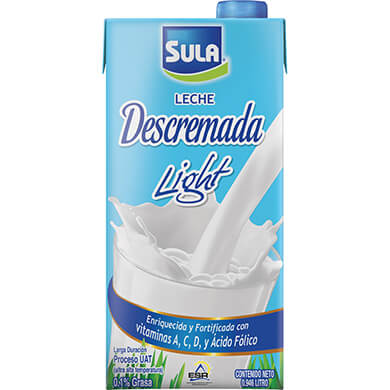LECHE UHT DESCREMADA SULA 1000ML LECHE UHT DESCREMADA SULA 1000ML